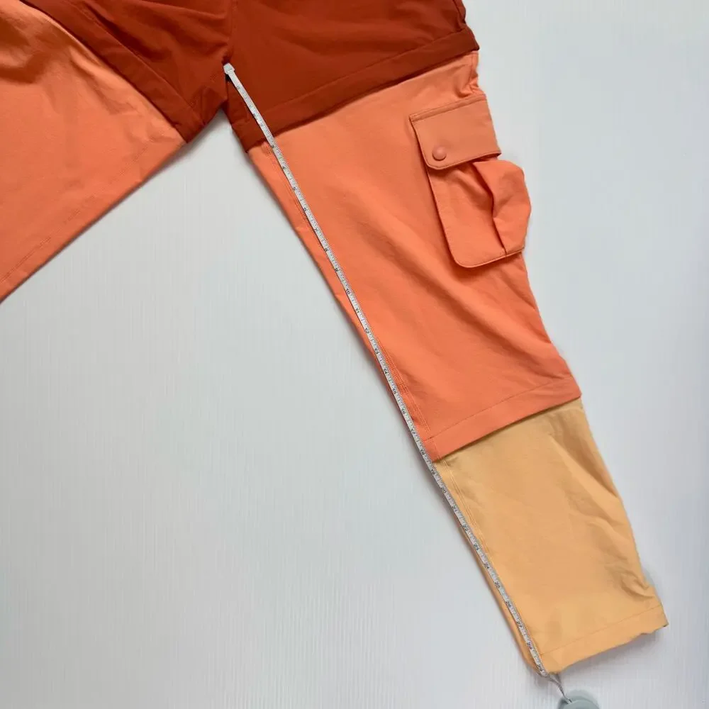 Outdoor Voices Rectrek Zip-Off Pants XS Melon Colorblock Gorpcore Hiking NWT - Picture 5 of 16